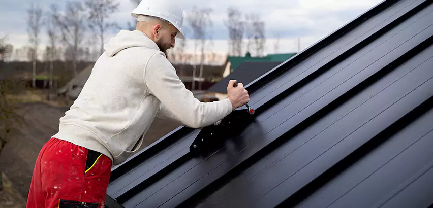 Tin Roof Ridge Cap Installation in Columbus